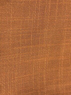 Linen Drapes in terracotta.  Rod pocket and tab option.  2 panels 52 x 84 NEW
